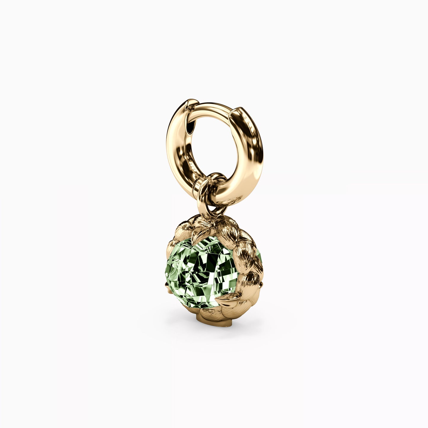 Prasiolite Double-Sided Detachable Charm in 14K Gold