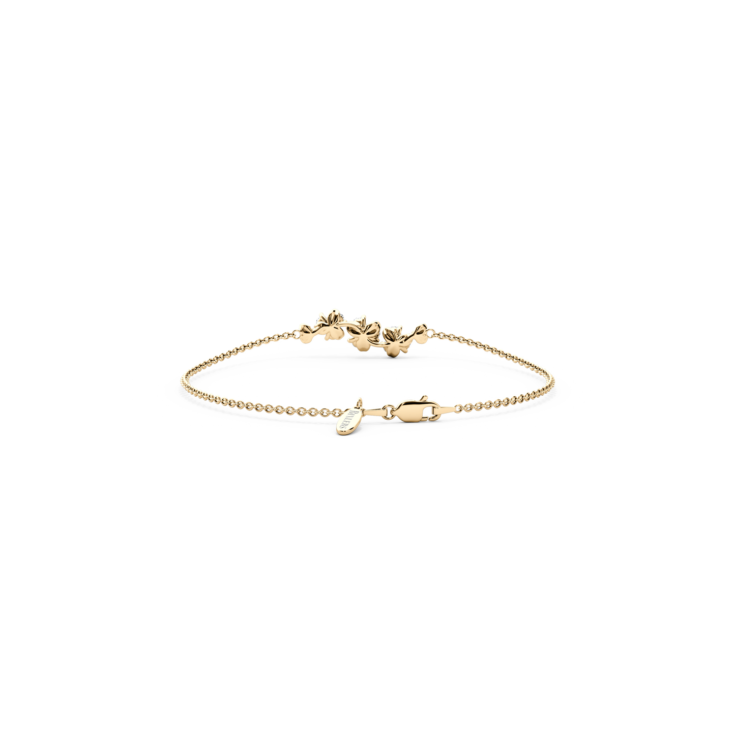 Diamond Cluster Bracelet in 14K Gold