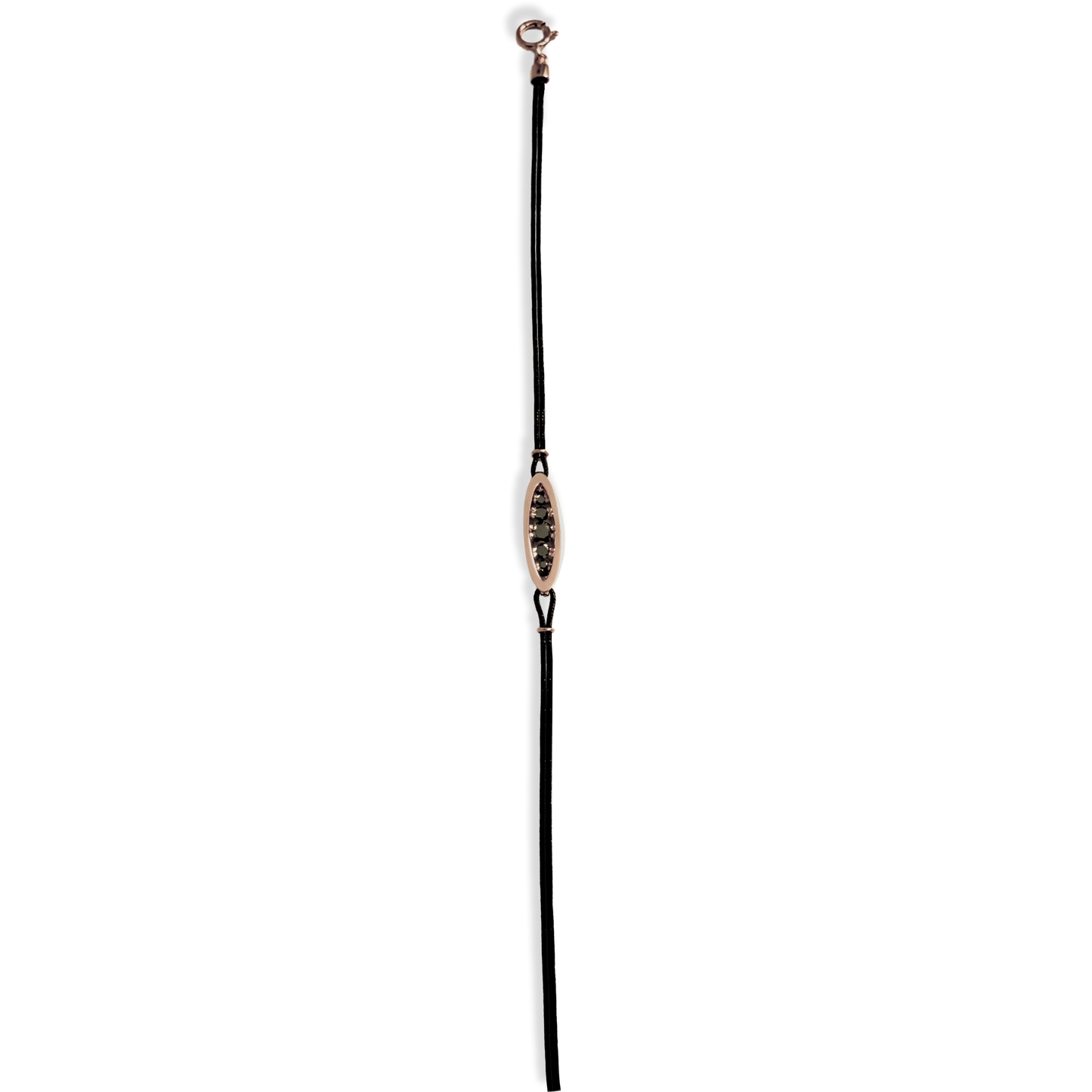 Floating Black Diamond Bracelet | 14K Gold