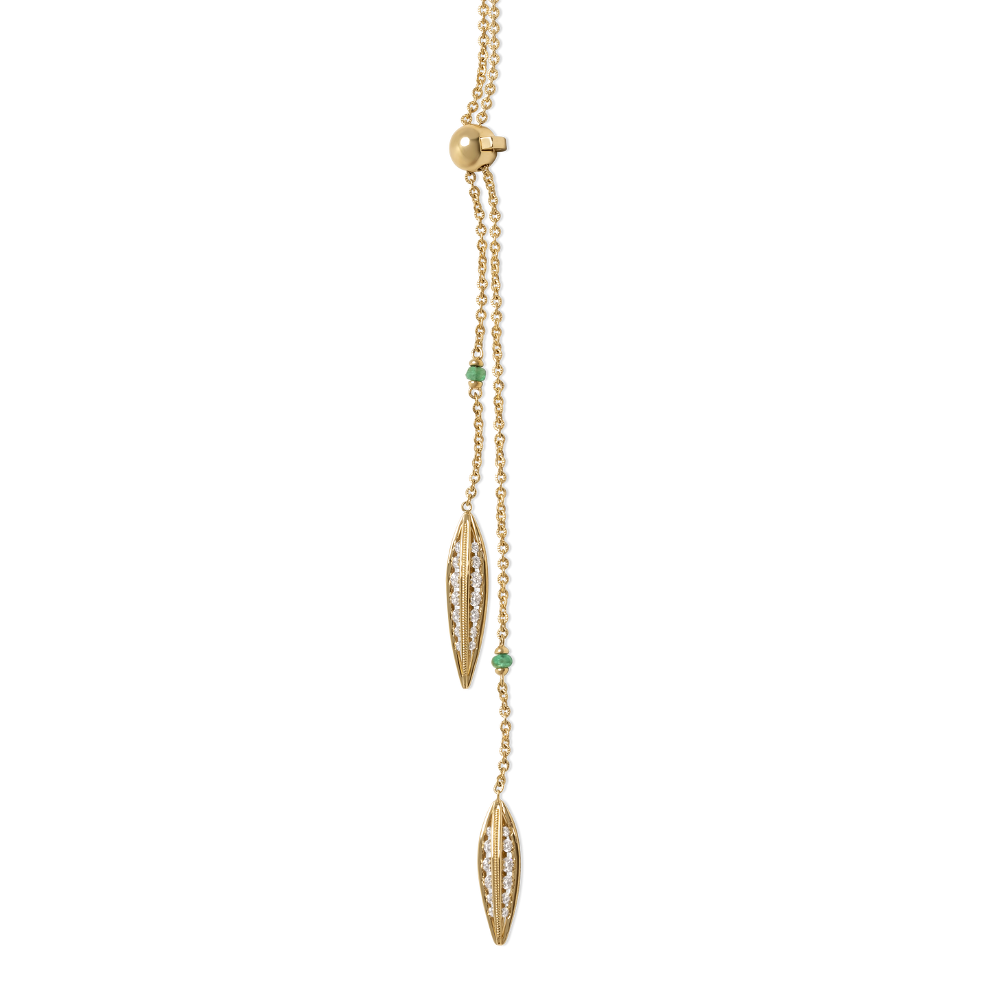 Oval Link Precision Necklace | 18K Gold and Diamonds