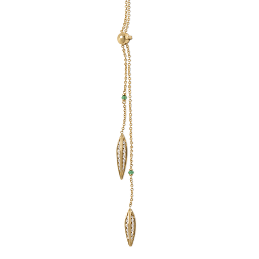 Oval Link Precision Necklace | 18K Gold and Diamonds