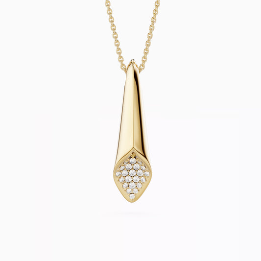 Origin Pendant Necklace in 18K Gold with Diamonds