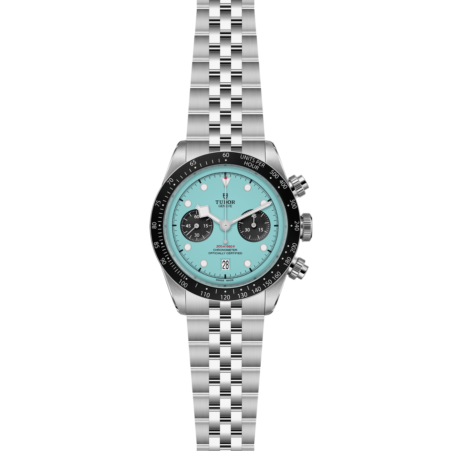 Black Bay Chrono "Flamingo Blue" M79360N-0024