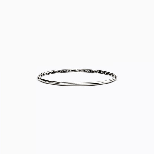 Essential 2.5mm Narrow Bangle Bracelet in 14K Gold