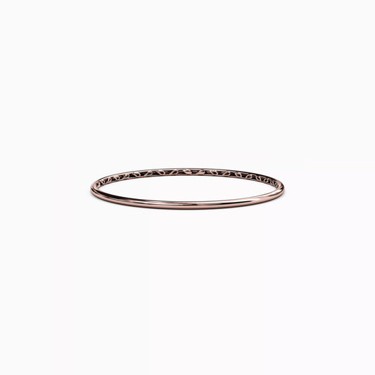Essential 3.5mm Narrow Bangle Bracelet in 14K Gold