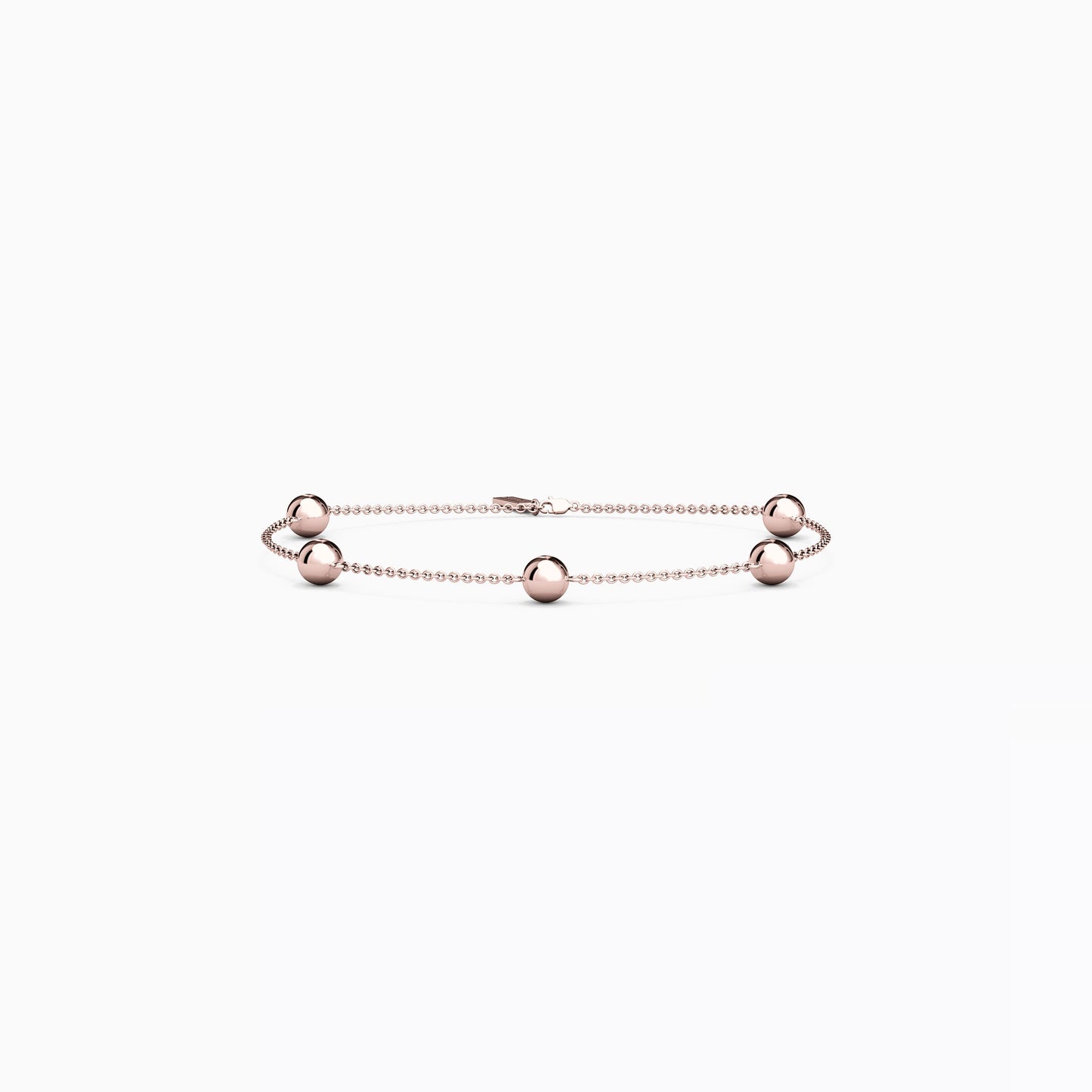 Celestial Ball Station Chain Bracelet in 14K Gold