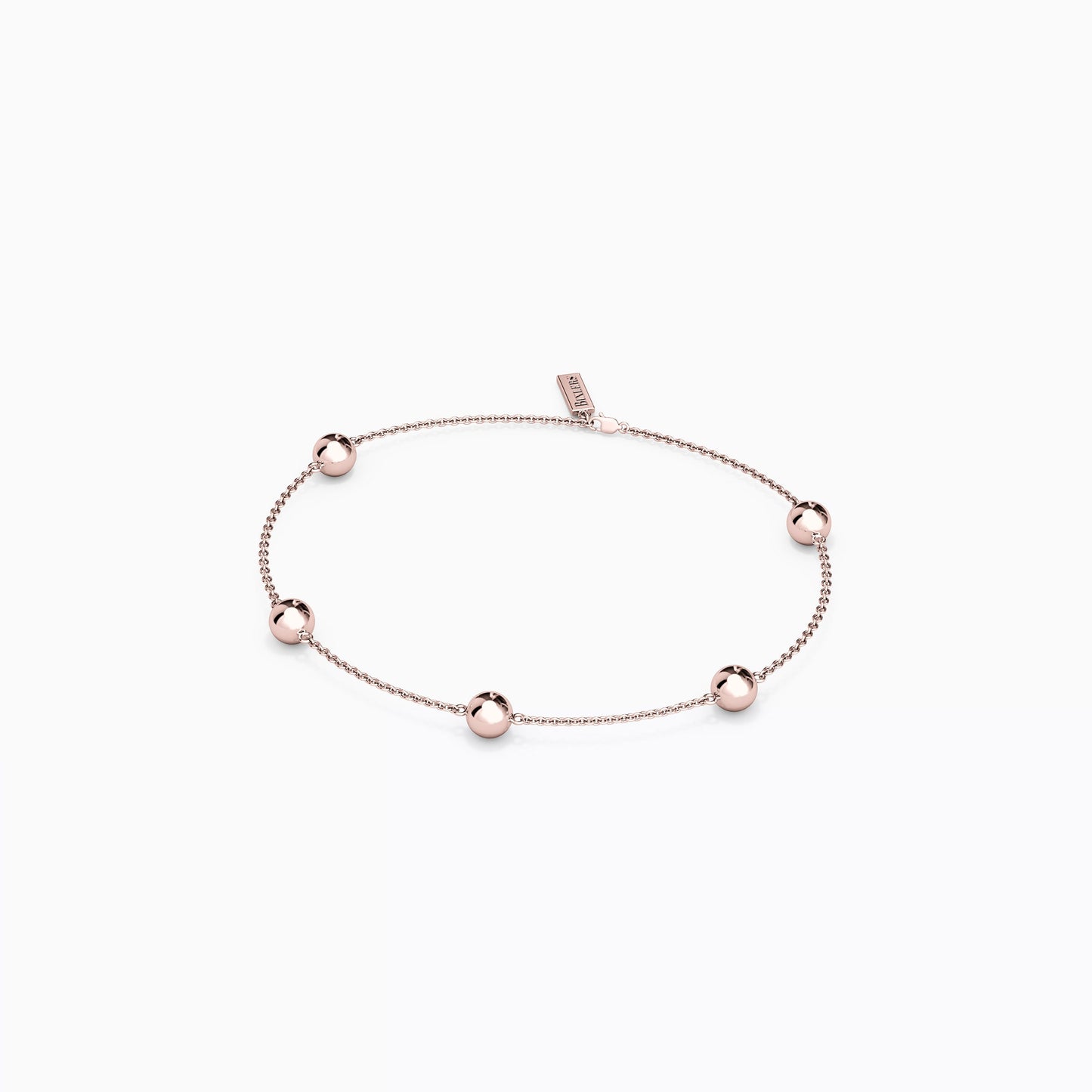 Celestial Ball Station Chain Bracelet in 14K Gold