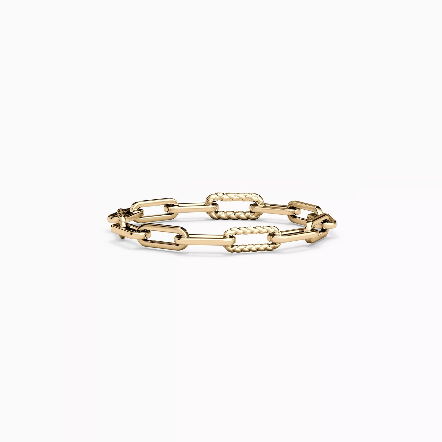 Paperclip Bracelet in 14K Gold