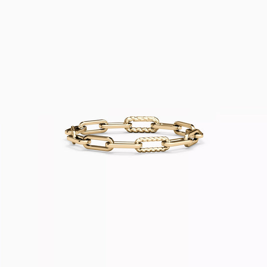 Paperclip Bracelet in 14K Gold