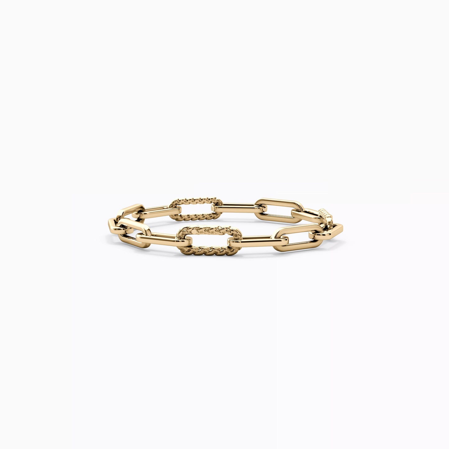 Paperclip Bracelet in 14K Gold