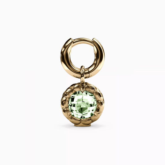 Prasiolite Double-Sided Detachable Charm in 14K Gold