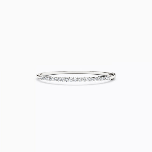 Diamond Hinge Bangle Bracelet in 14K Gold