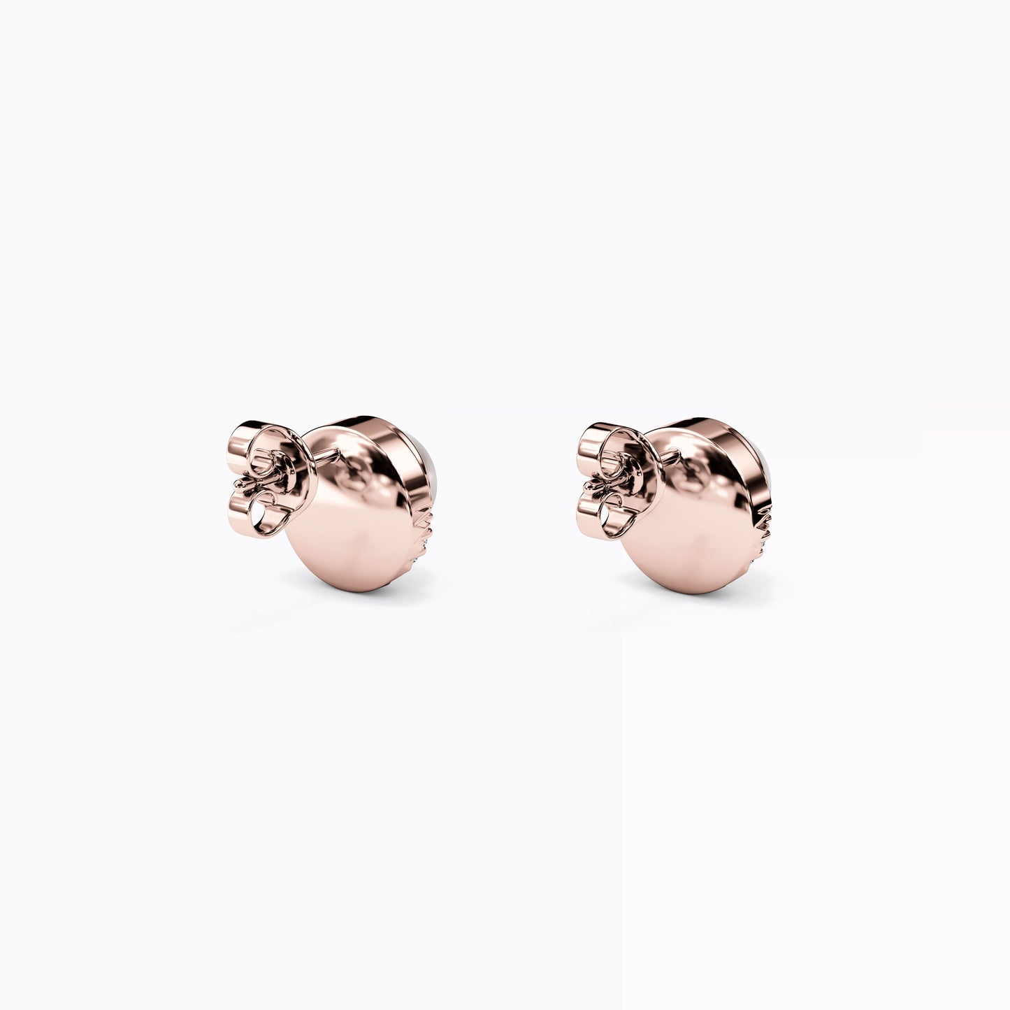 Diamond and Akoya Pearl Crescent Halo Earrings in 14K Gold