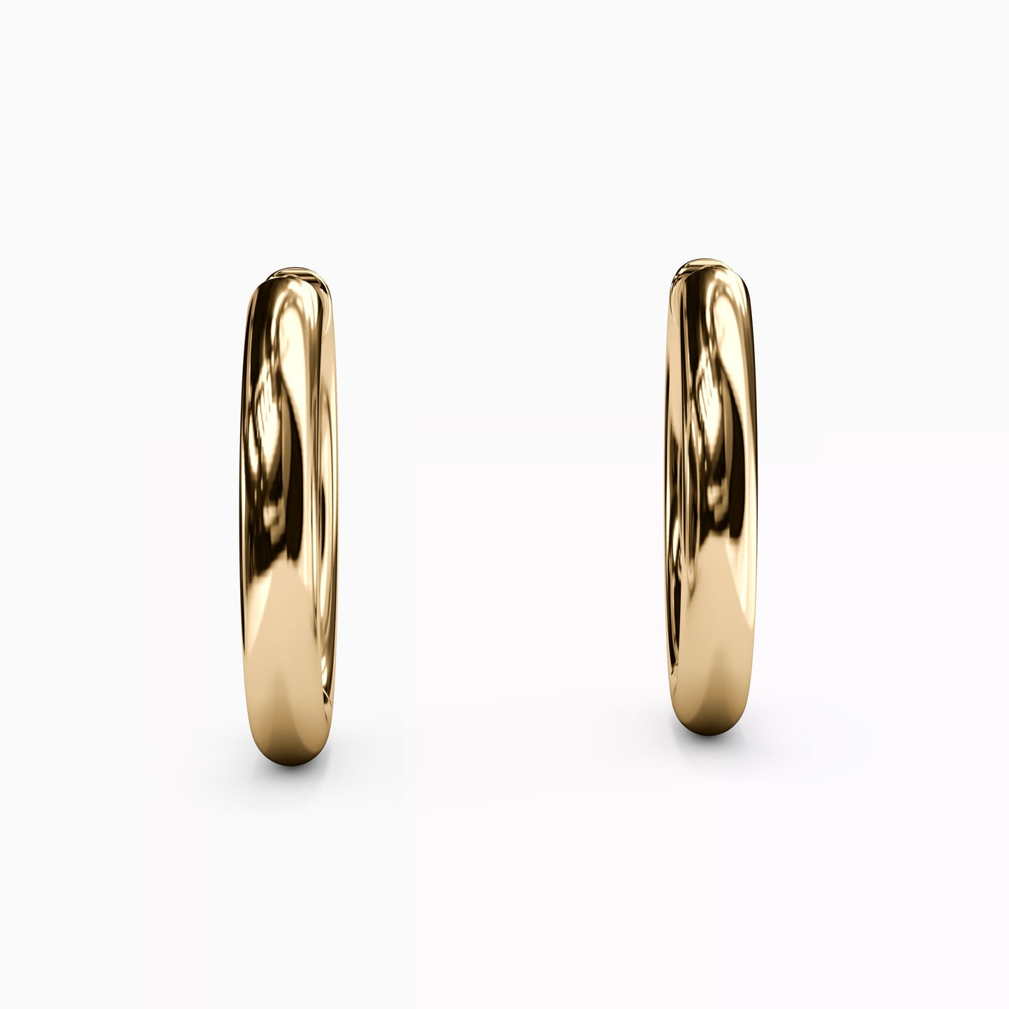Men's Hoop Earrings in 14K Gold