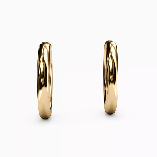 Men's Hoop Earrings in 14K Gold