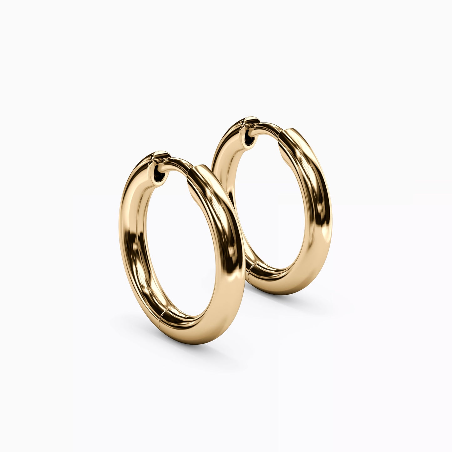 Men's Hoop Earrings in 14K Gold