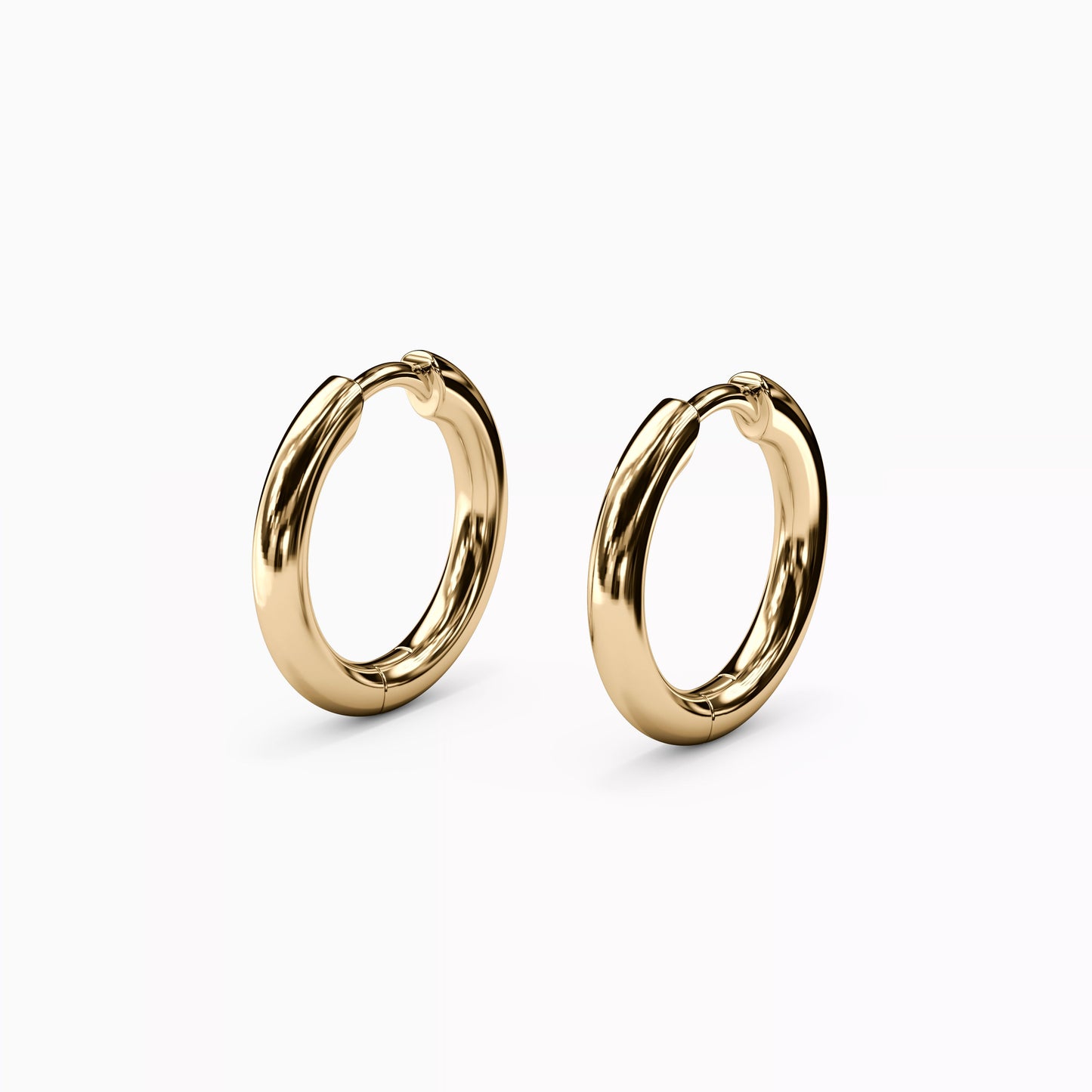 Men's Hoop Earrings in 14K Gold