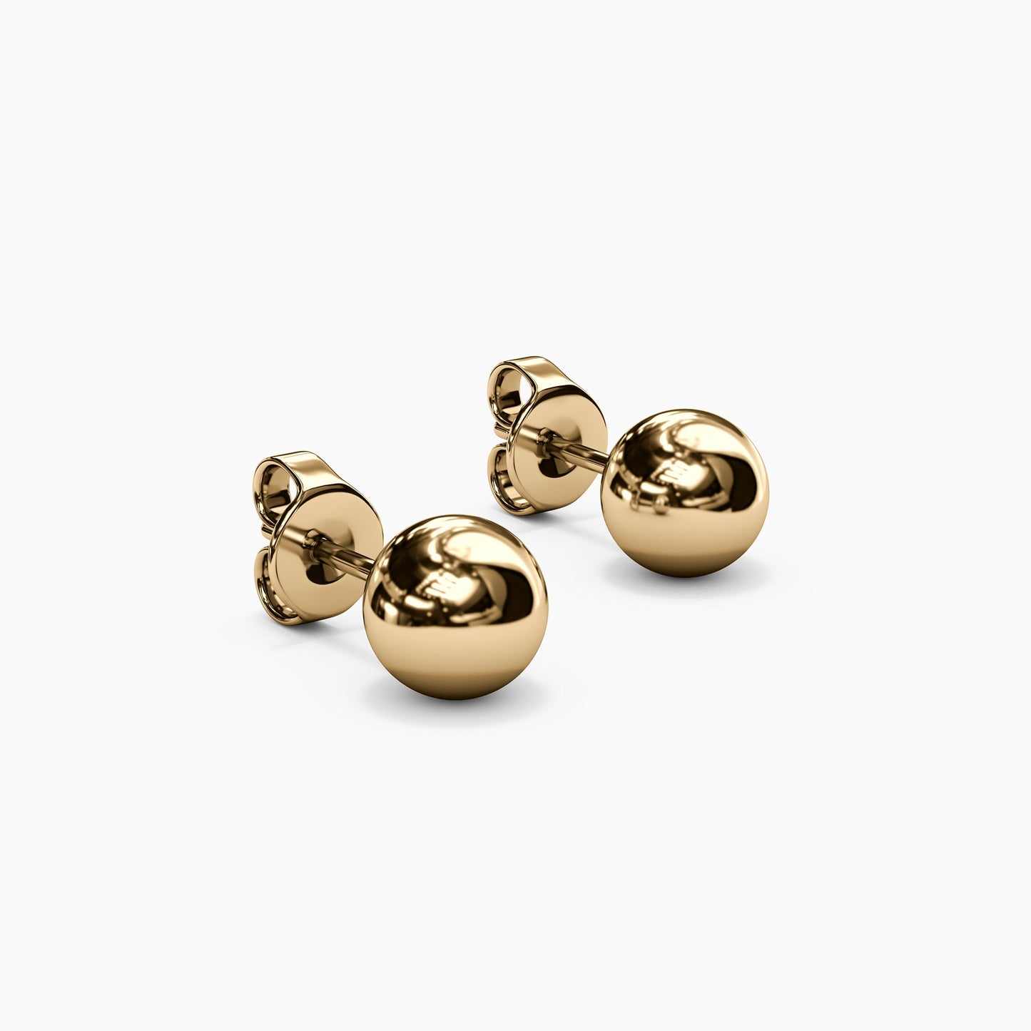 Ball Stud Earrings in 14K Gold