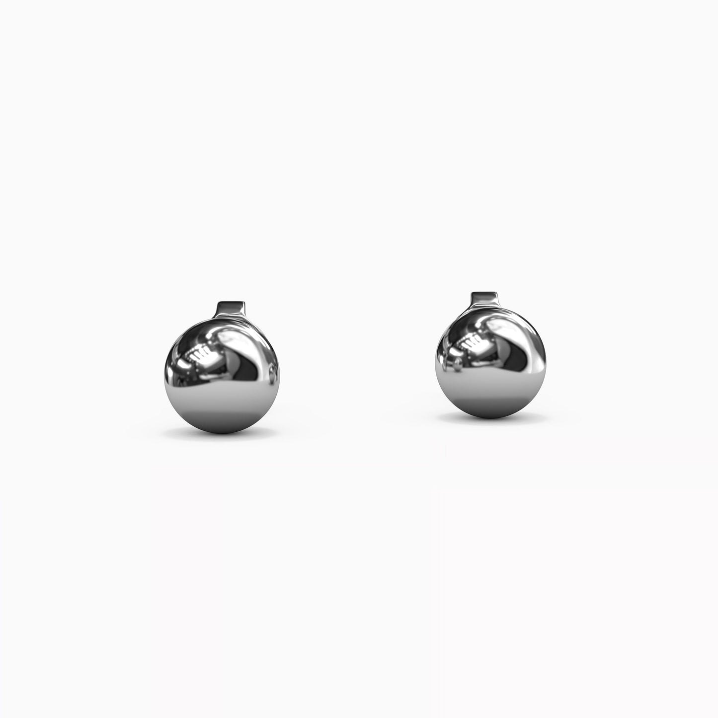 Ball Stud Earrings in Sterling Silver