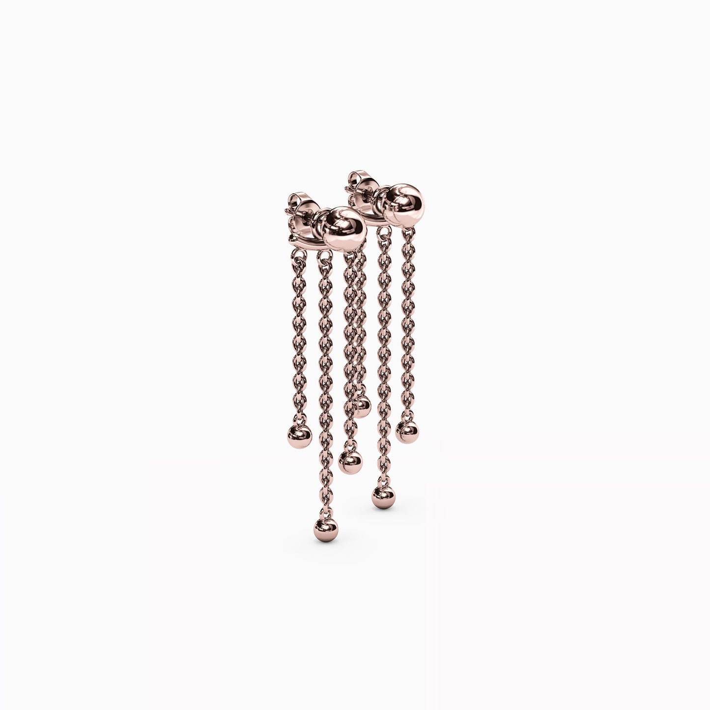 Celestial Triple Drop Jacket Earrings in 14K Gold