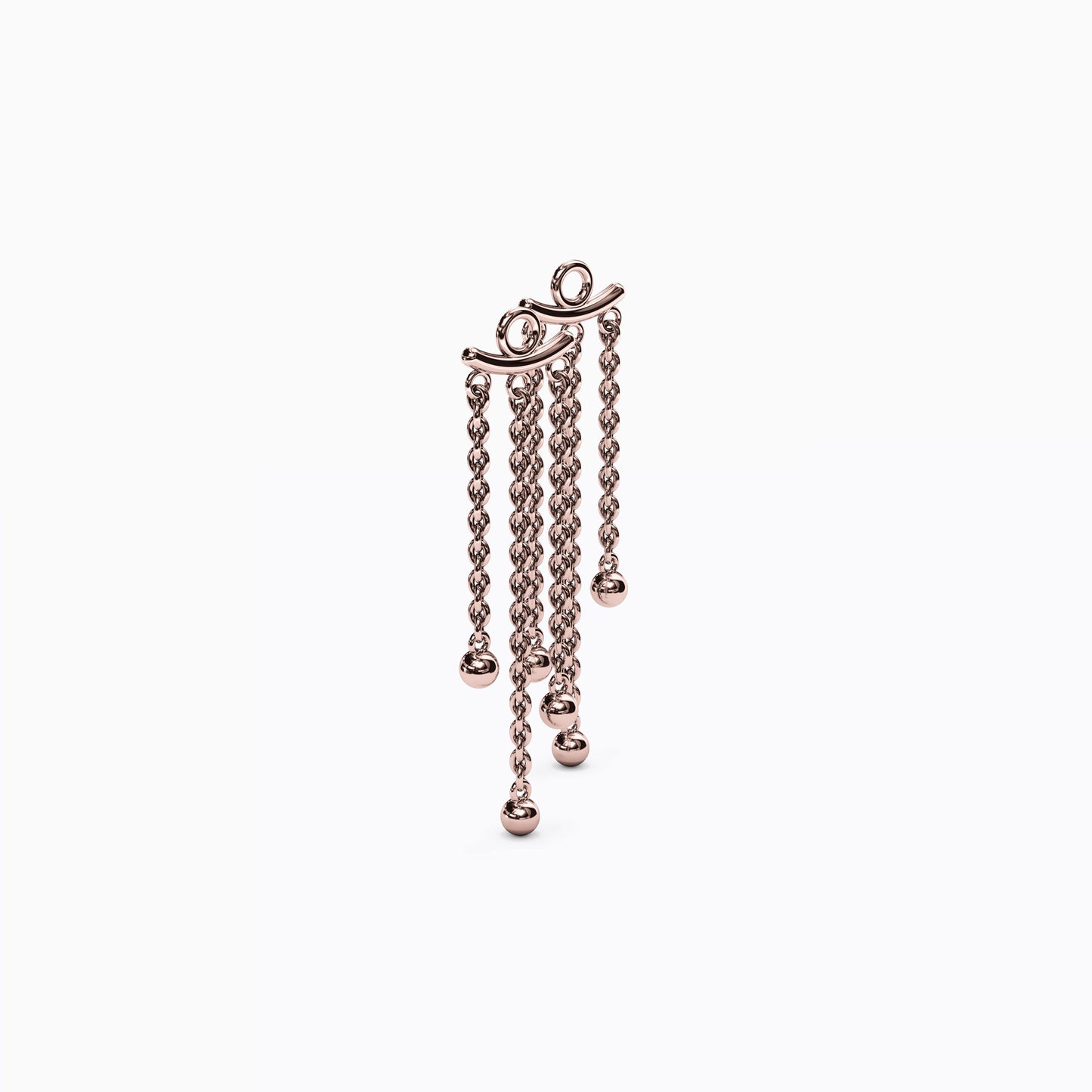Celestial Triple Drop Jacket Earrings in 14K Gold