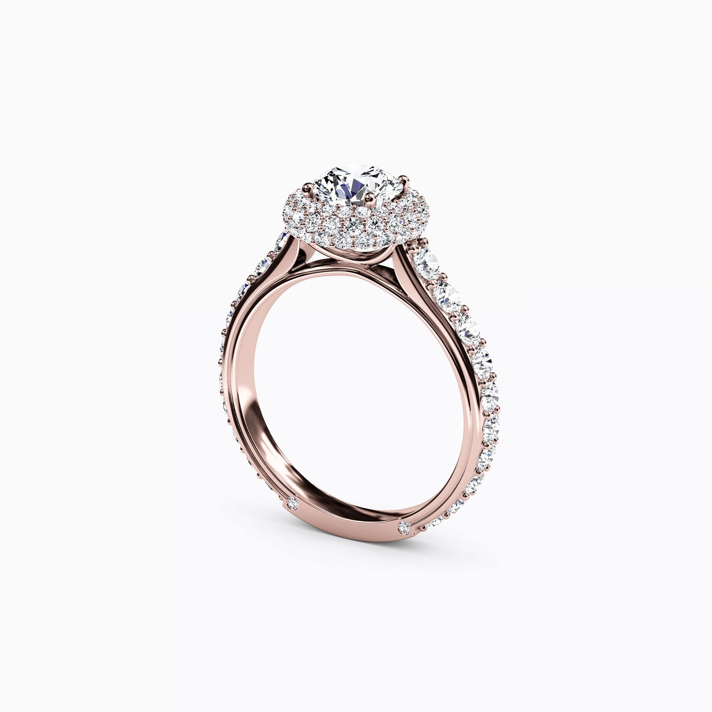 Halo Marielle Engagement Ring in 14K Gold