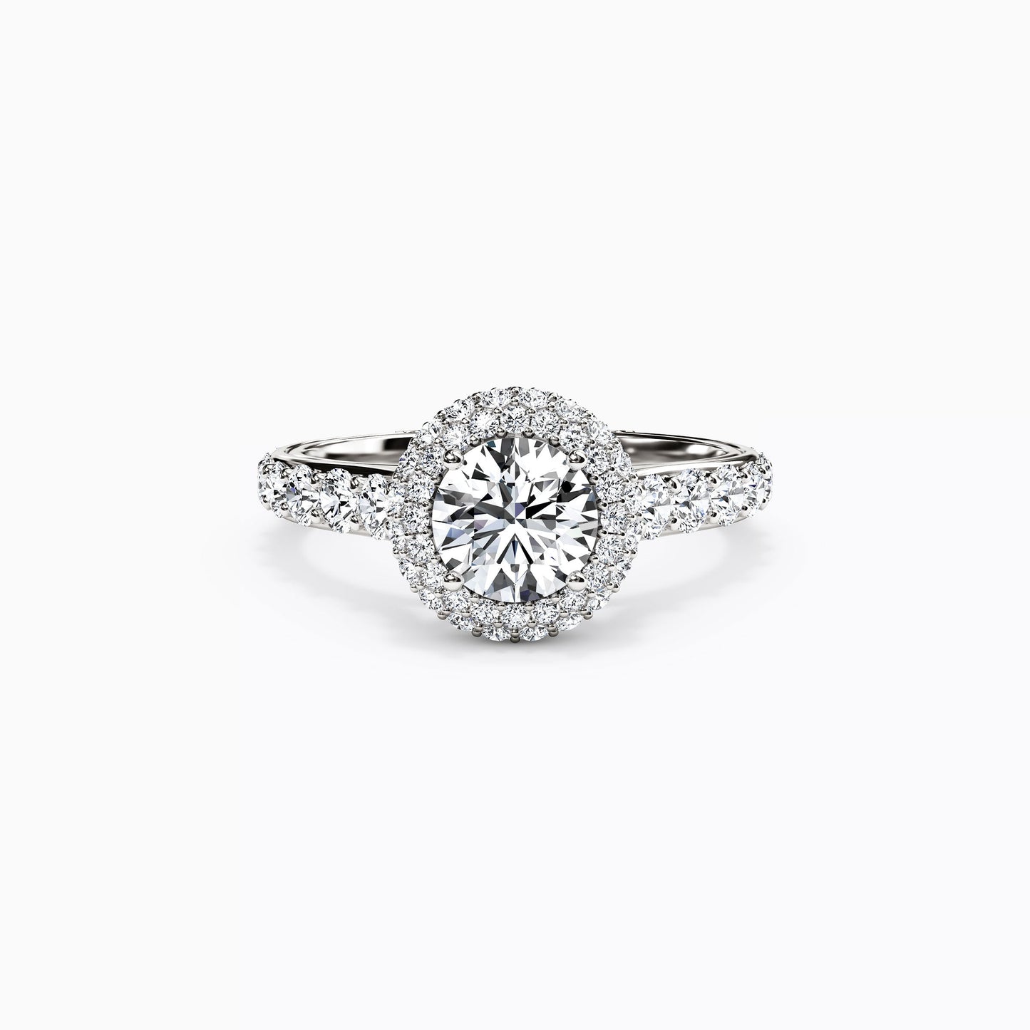 Halo Marielle Engagement Ring in Platinum