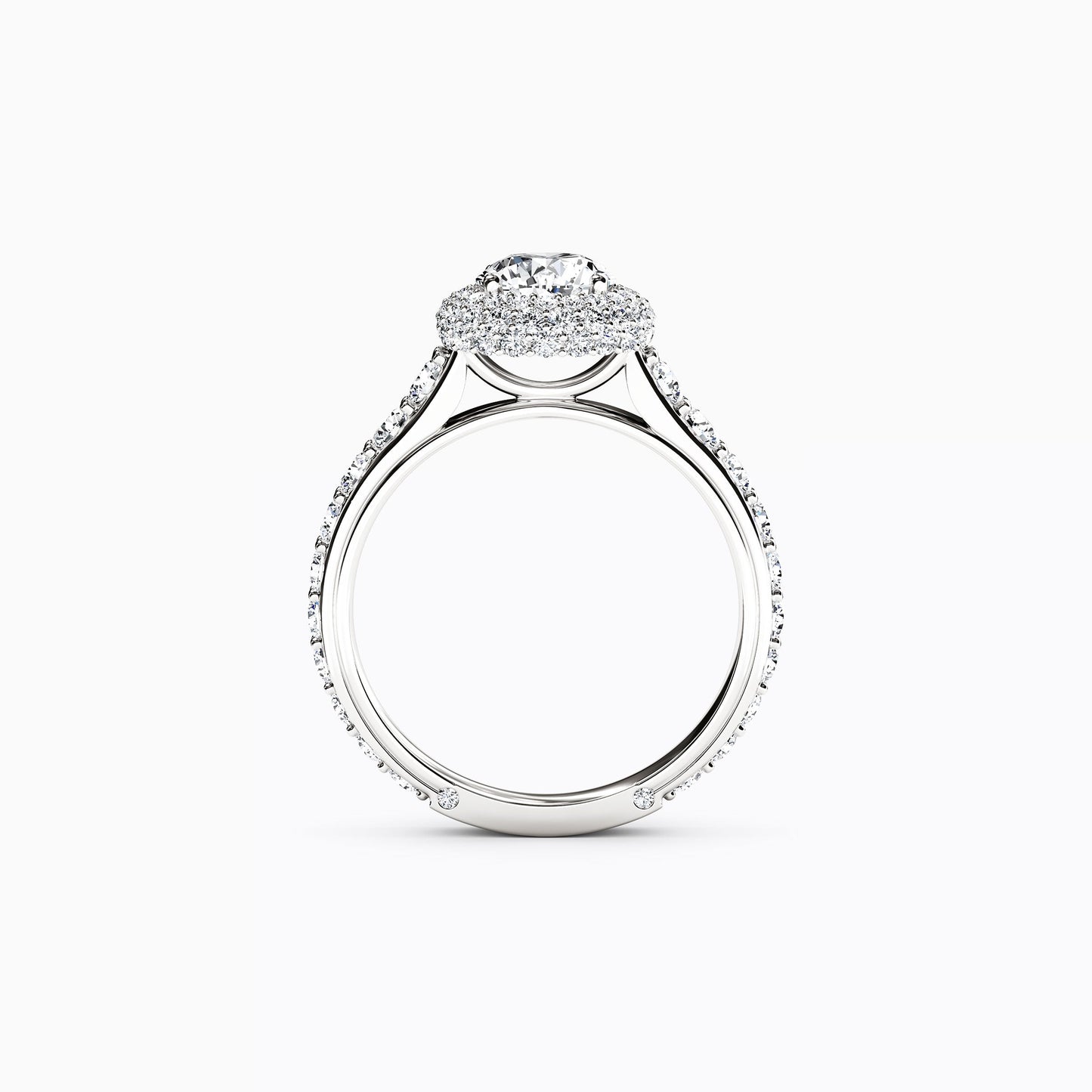 Halo Marielle Engagement Ring in Platinum