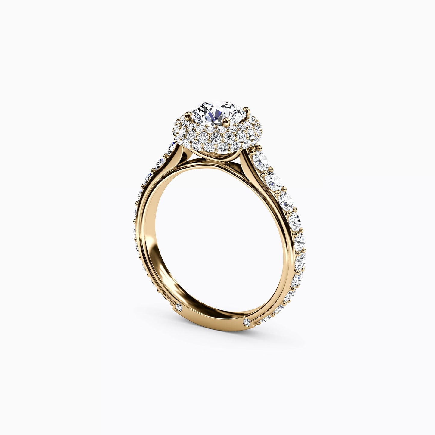 Halo Marielle Engagement Ring in 14K Gold
