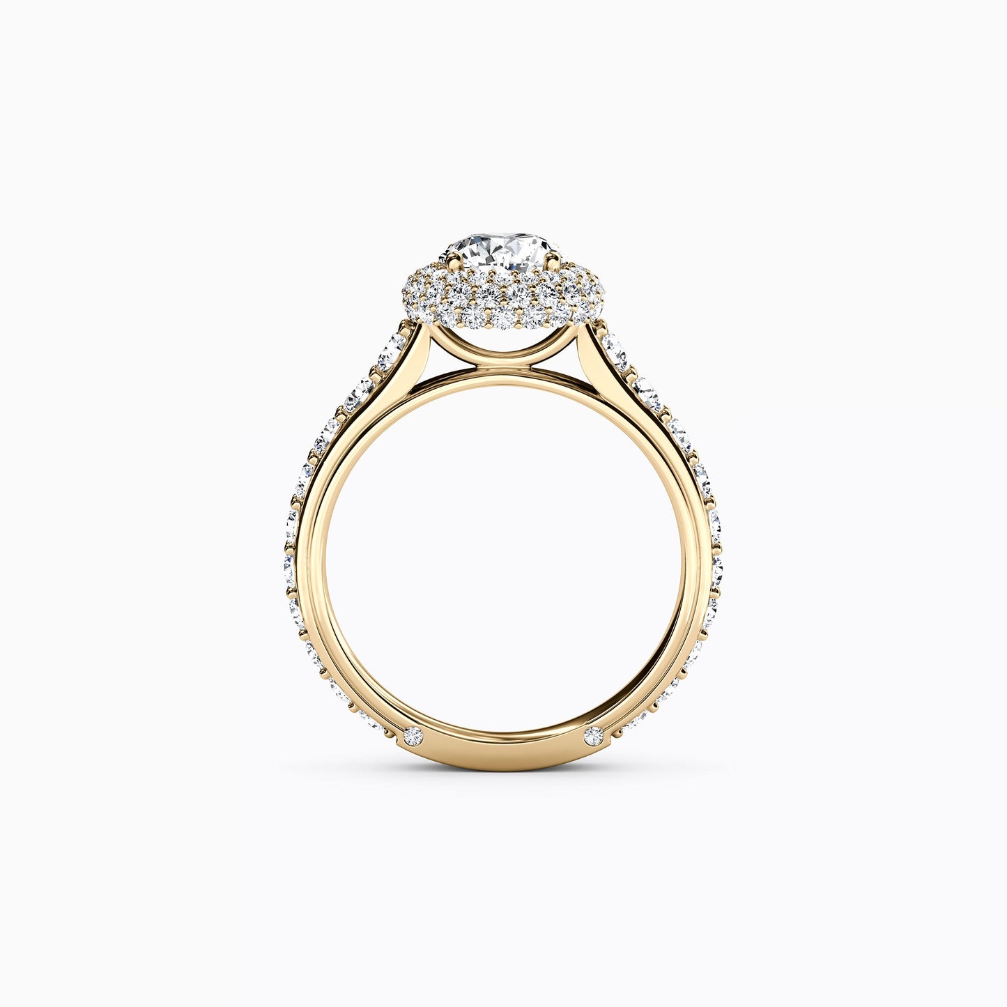 Halo Marielle Engagement Ring in 14K Gold