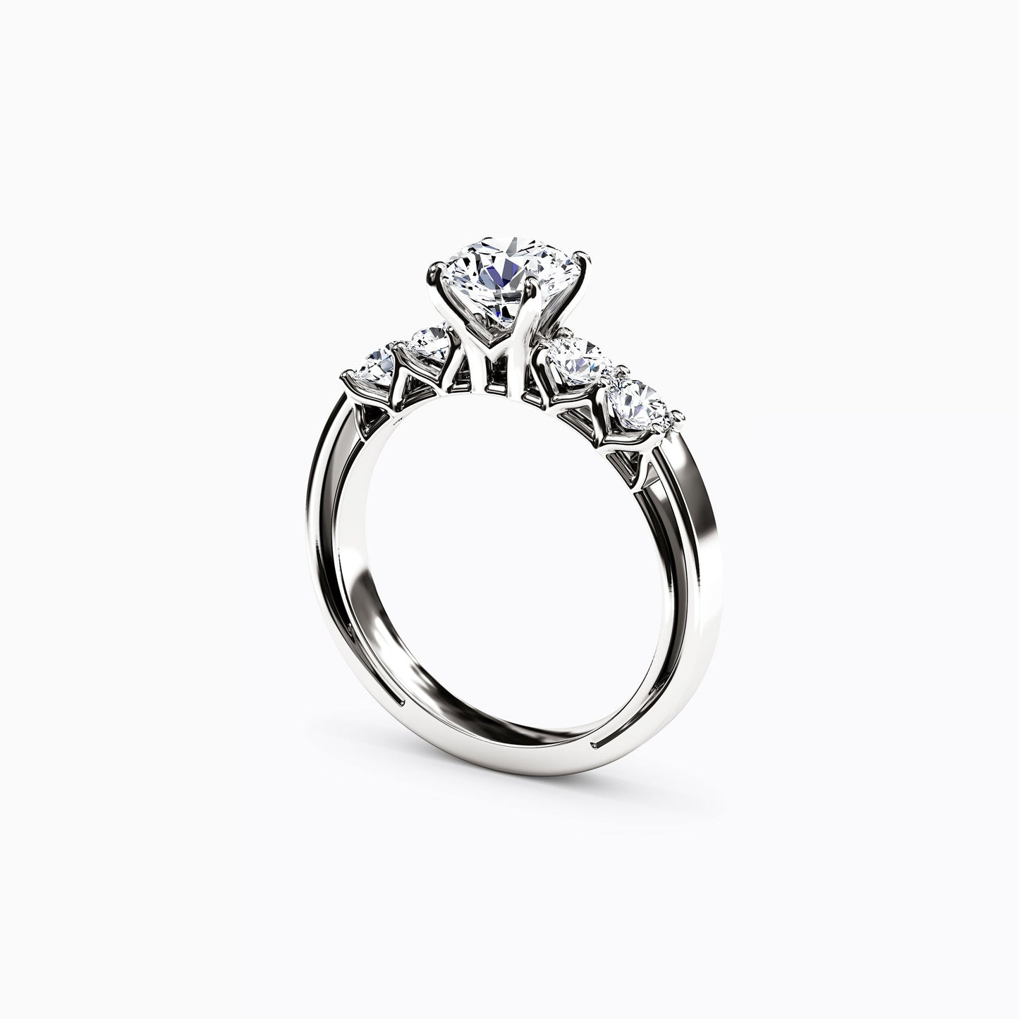 Jubilee 5-Stones Engagement Ring in Platinum