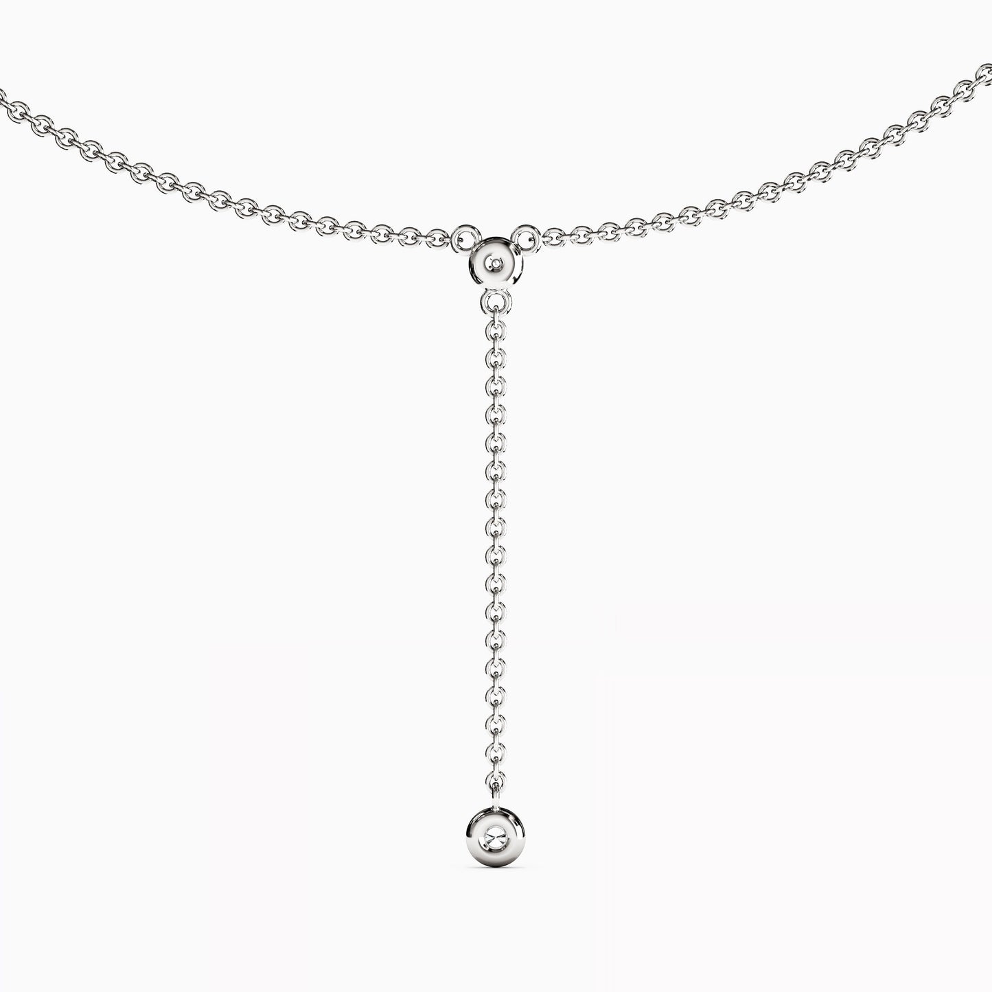 Diamond Mini Bezel Drop Necklace in 14K Gold