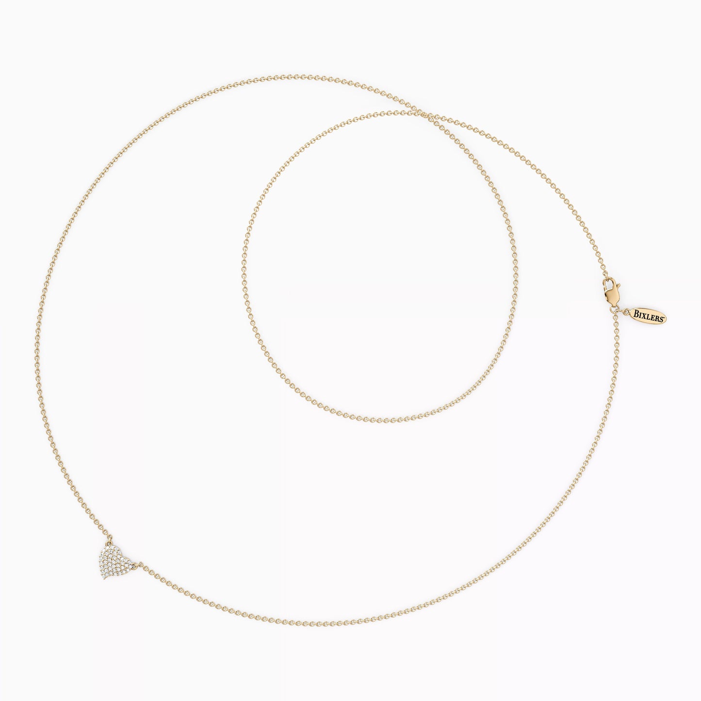 Diamond Heart Necklace in 14K Gold
