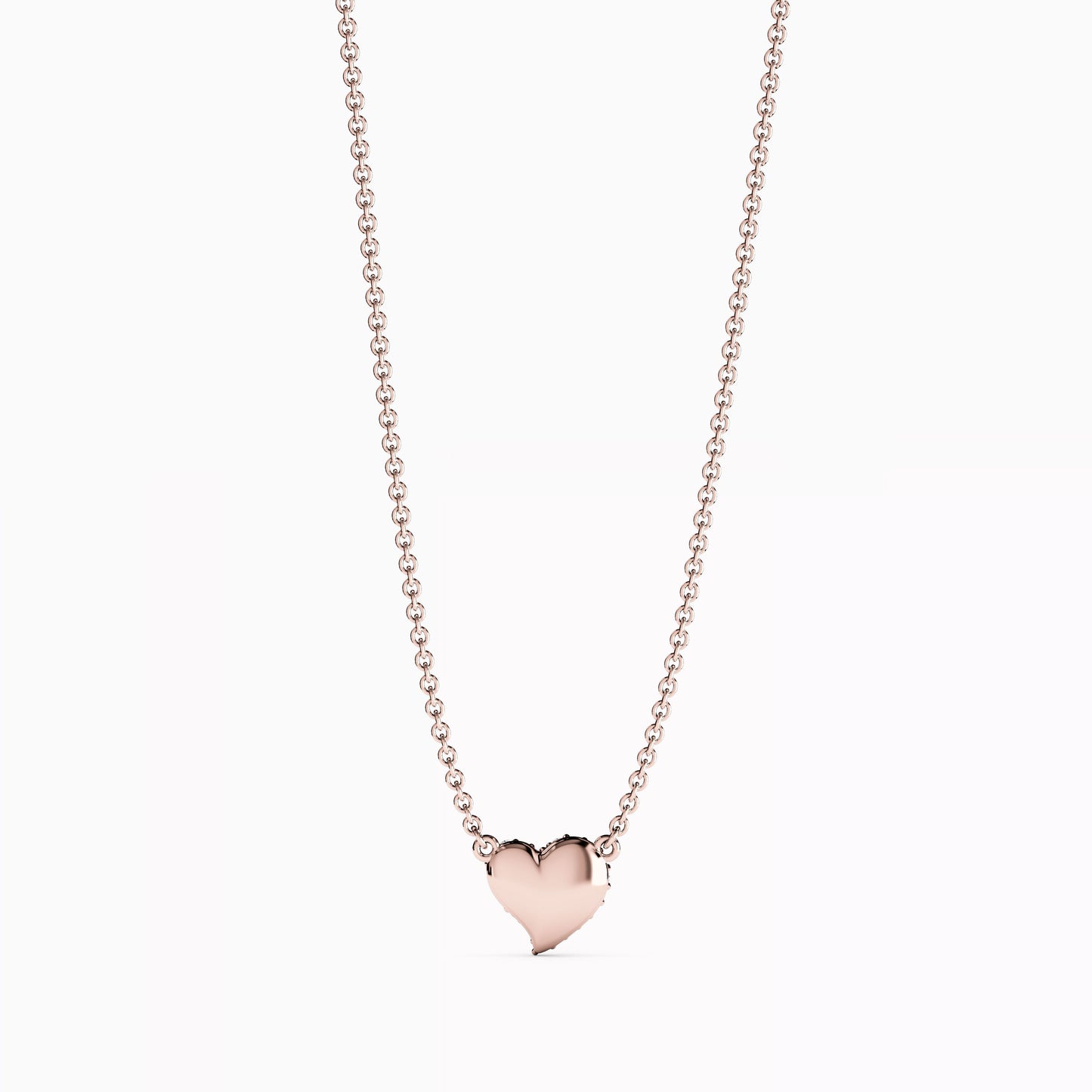 Diamond Heart Necklace in 14K Gold