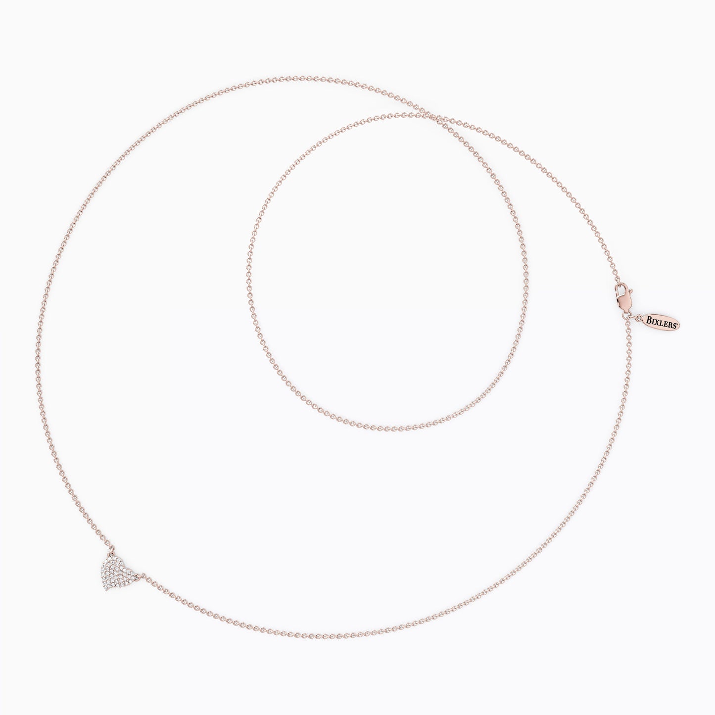 Diamond Heart Necklace in 14K Gold