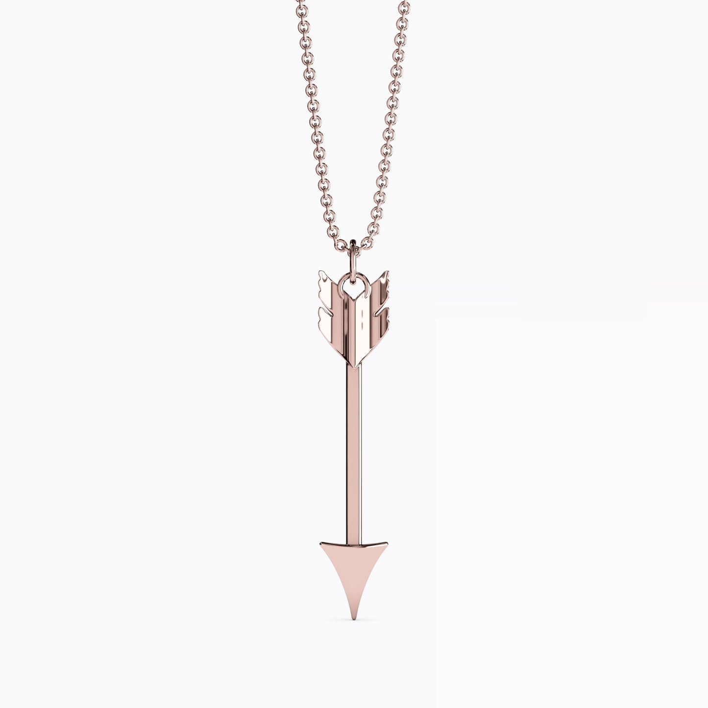 Diamond Arrow Necklace in 14K Gold