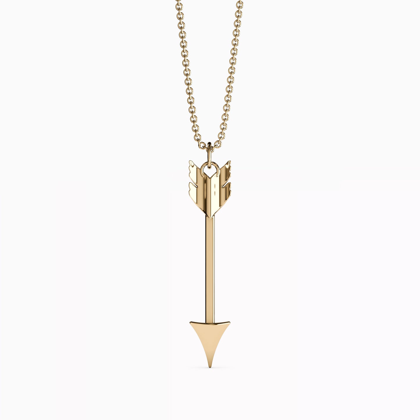 Diamond Arrow Necklace in 14K Gold