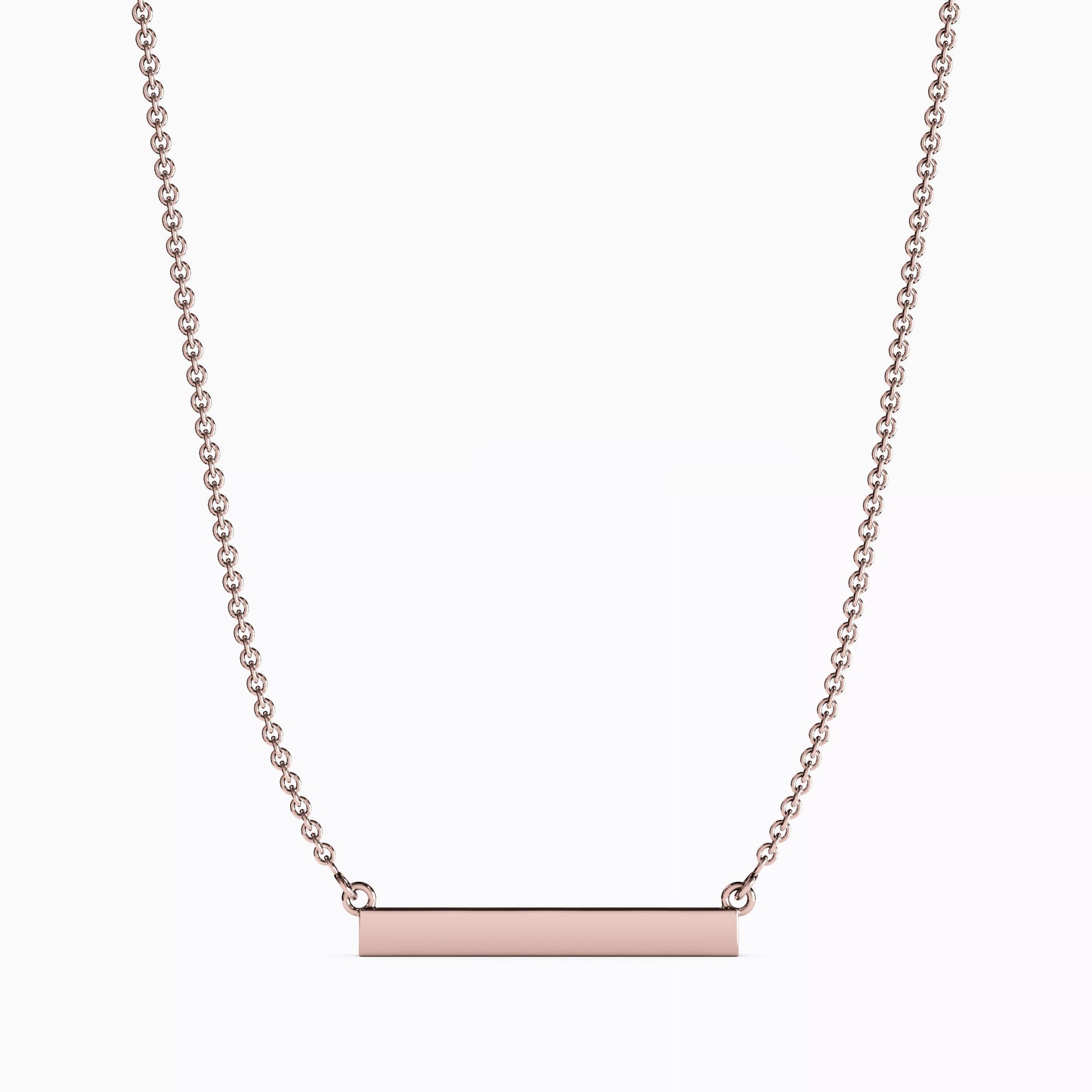 Diamond Bar Necklace in 14K Gold