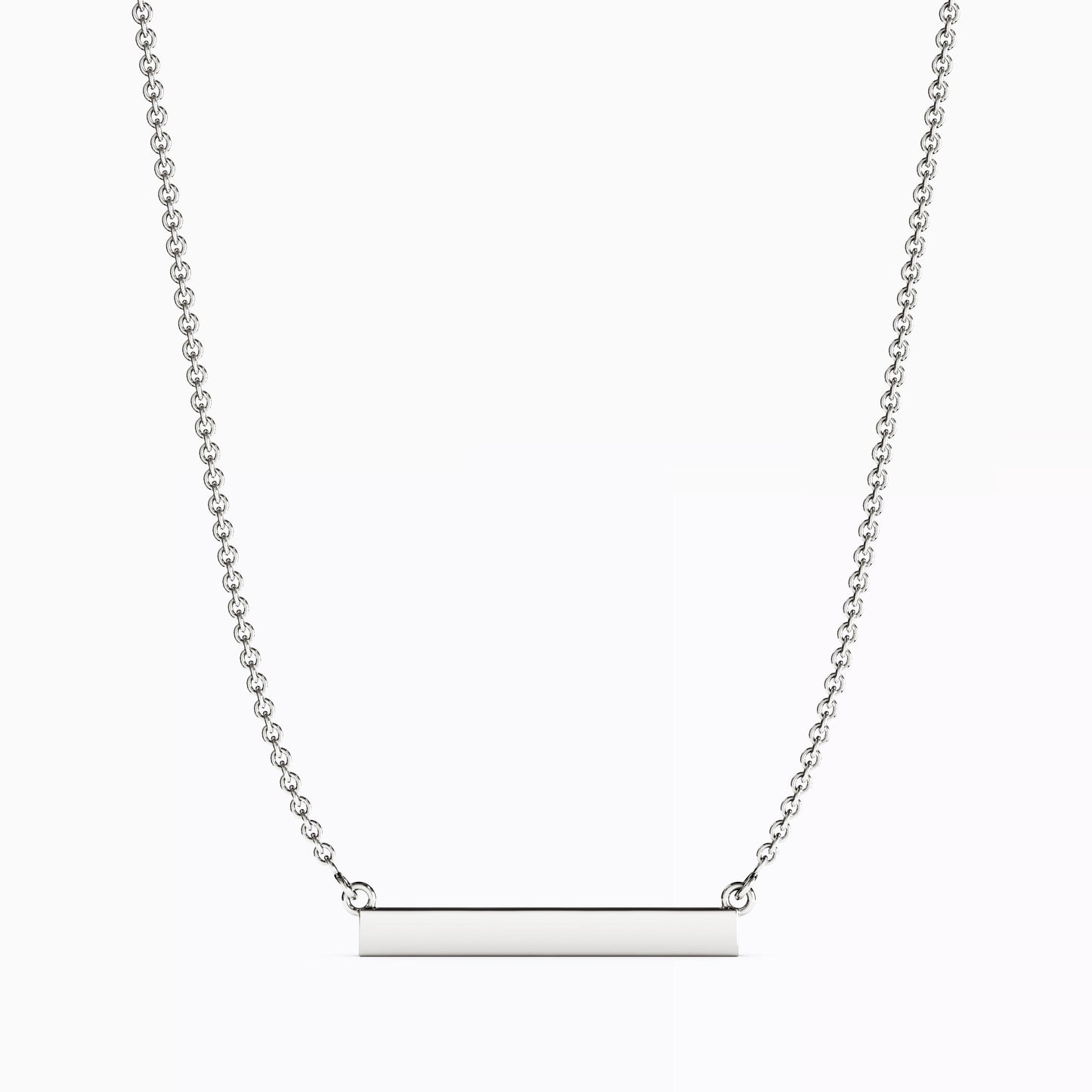 Diamond Bar Necklace in 14K Gold