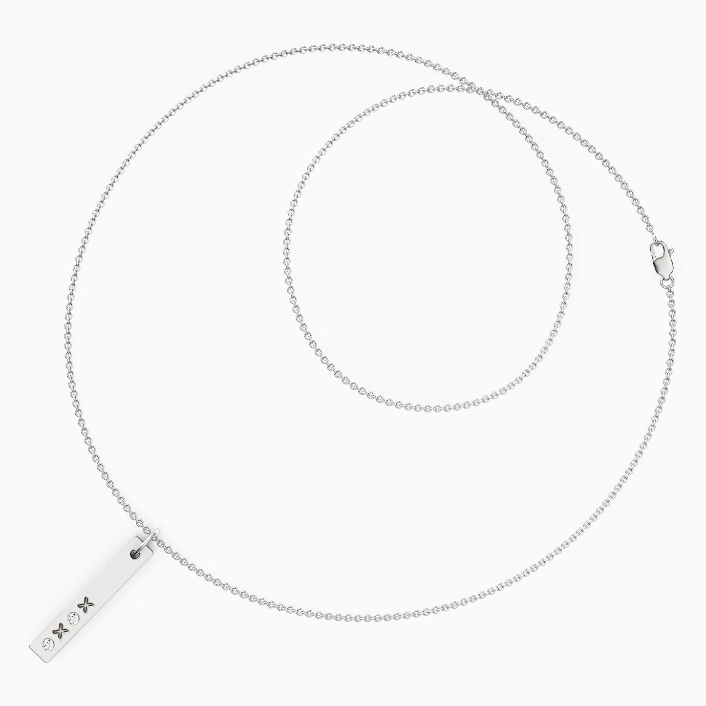 Diamond XOXO Pendant in 14K Gold