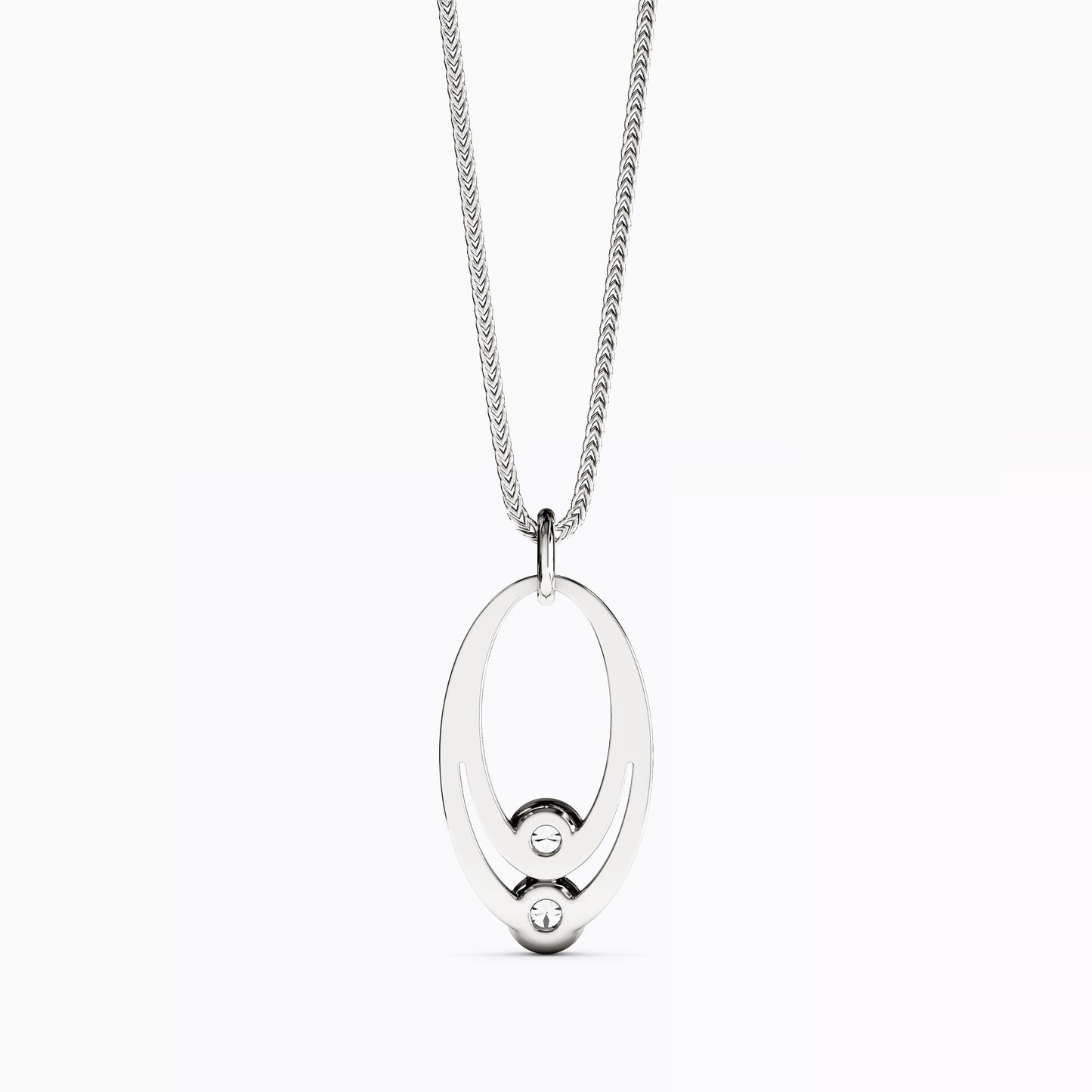 Dew Drops Diamond Double loop in 14K Gold