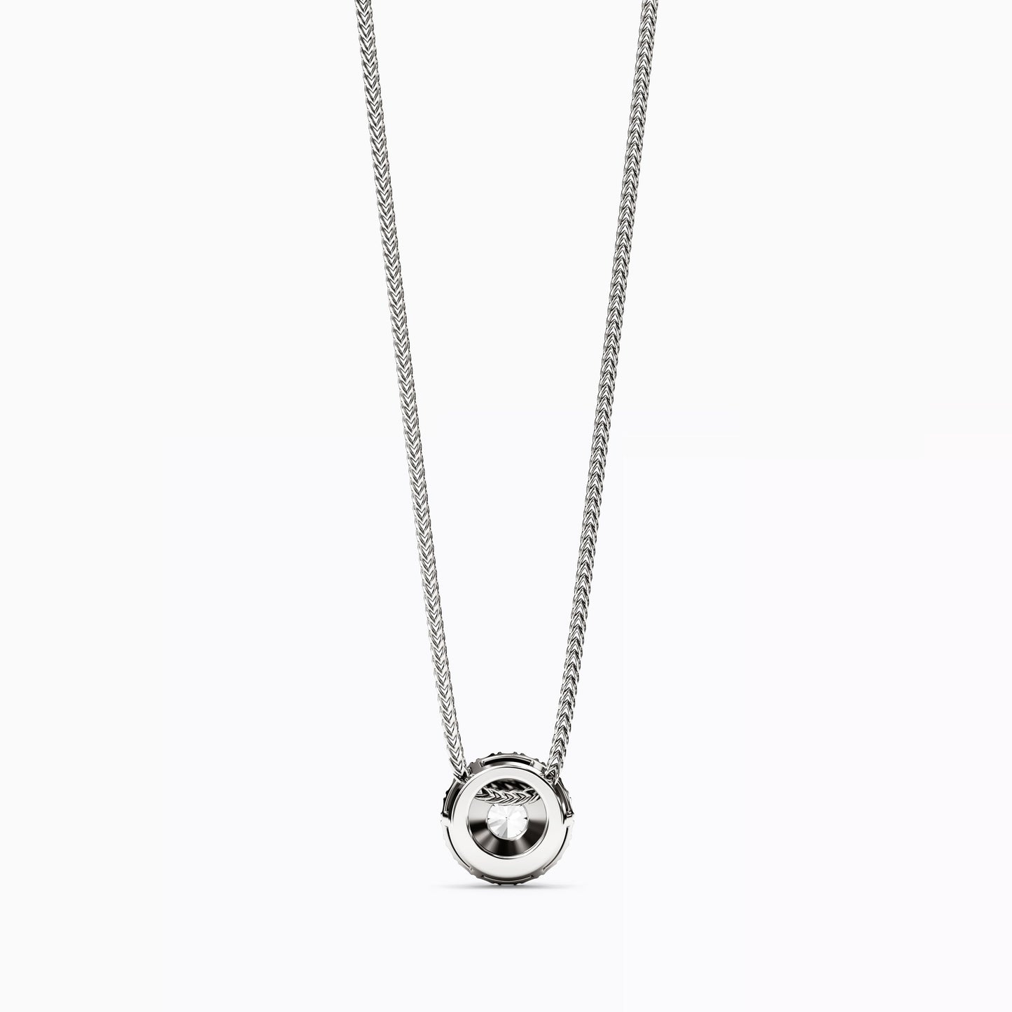 Diamond Halo Pendant in 14K Gold
