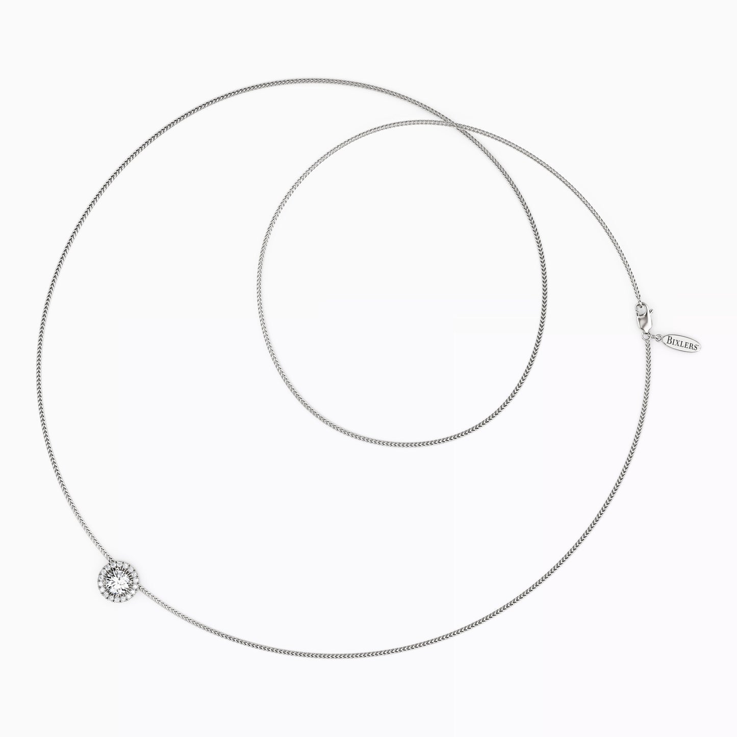 Diamond Halo Pendant in 14K Gold