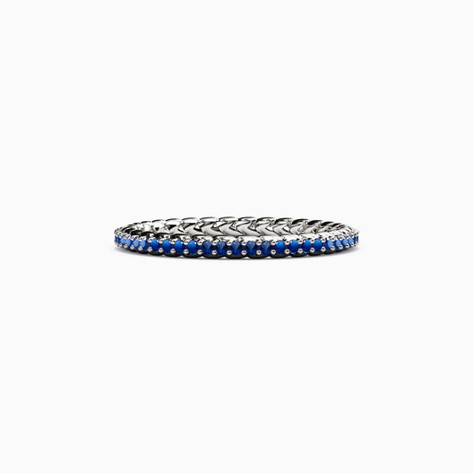 Sapphire Everlasting Wheat Ring in 14K Gold