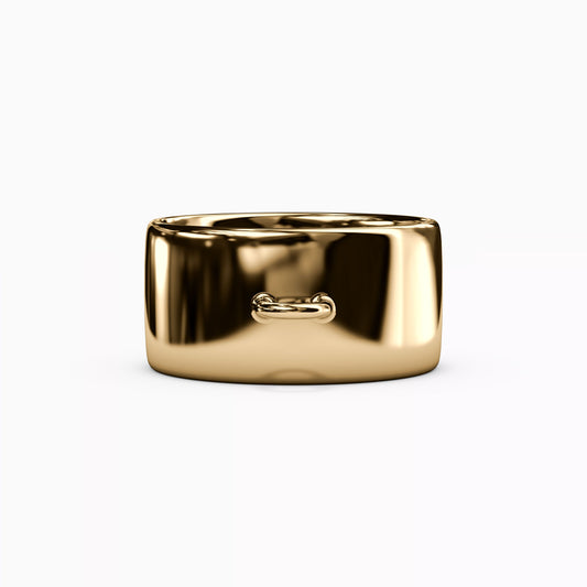Wide Versatile Ring in 14K Gold