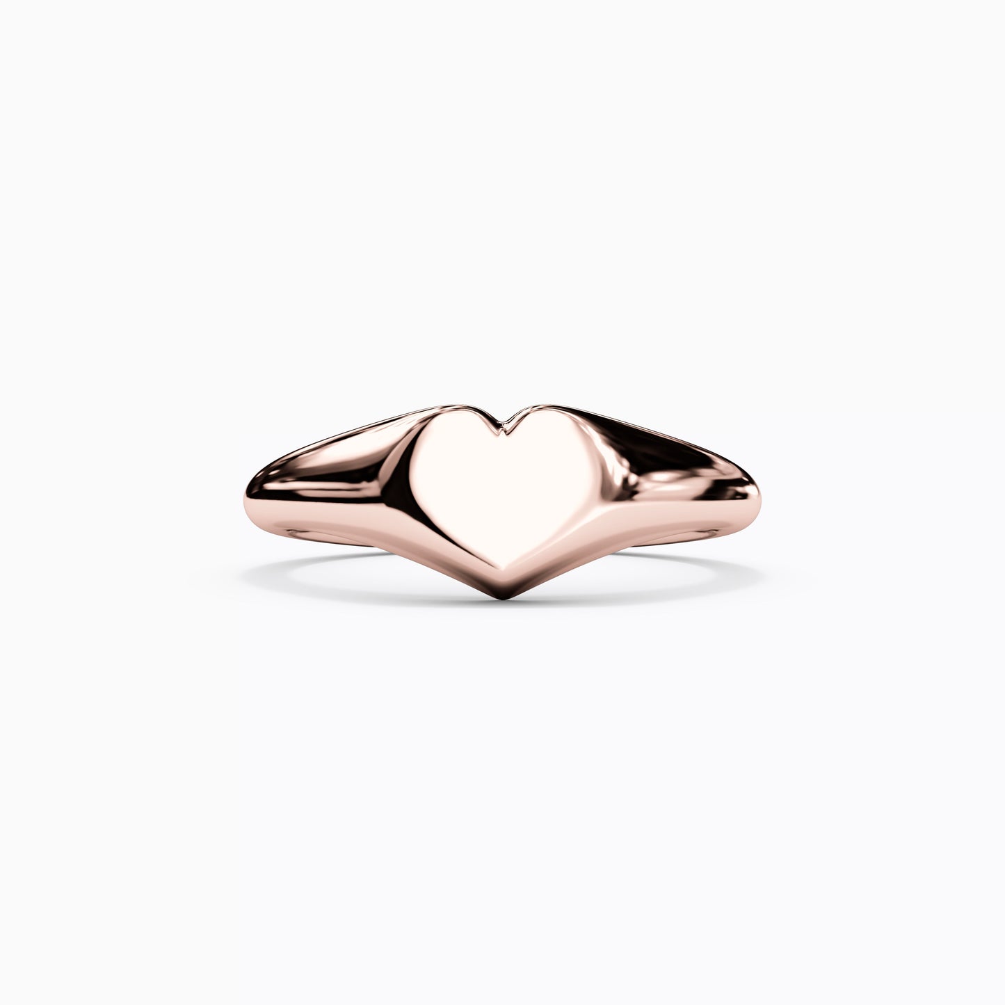 Heart Signet Ring in 14K Gold