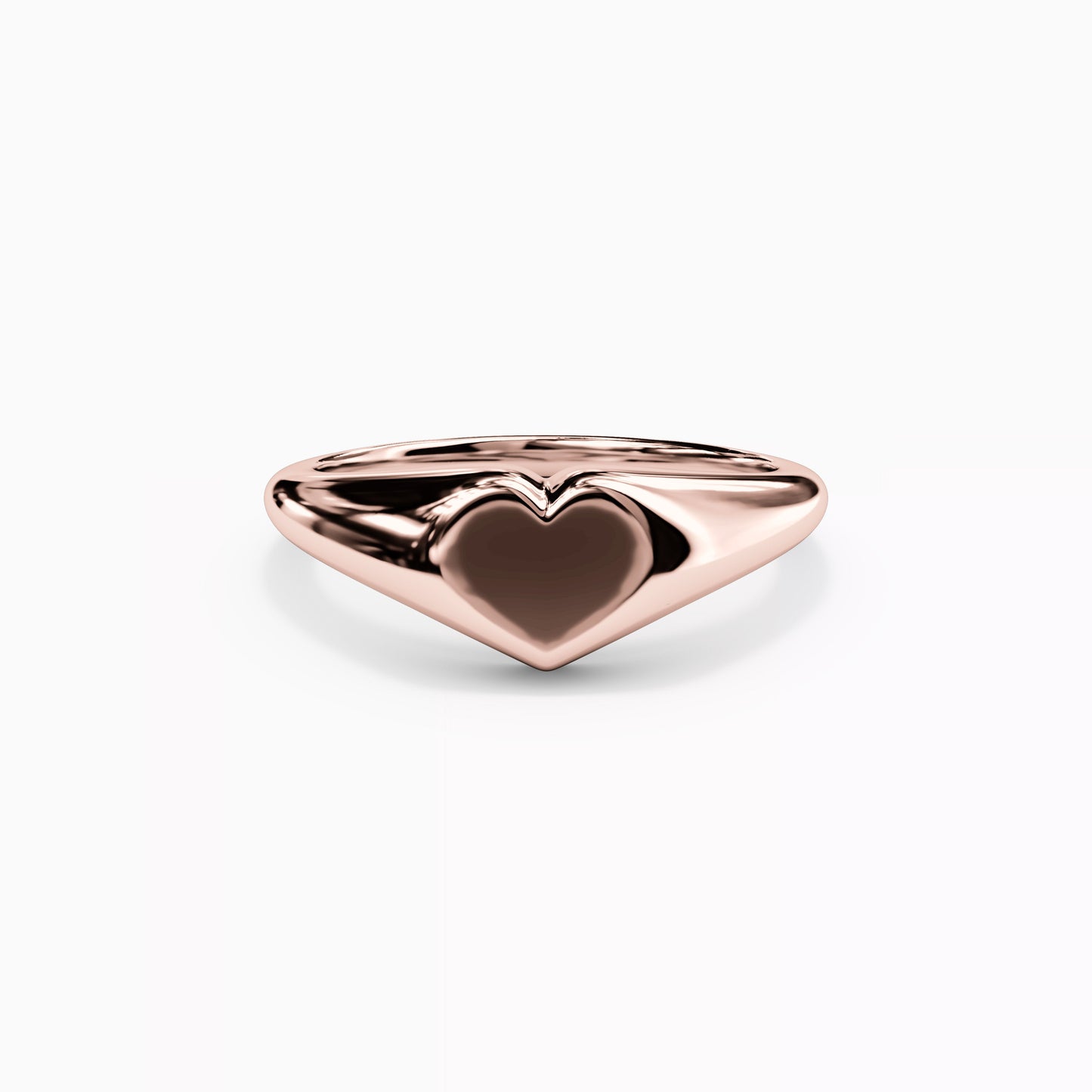 Heart Signet Ring in 14K Gold