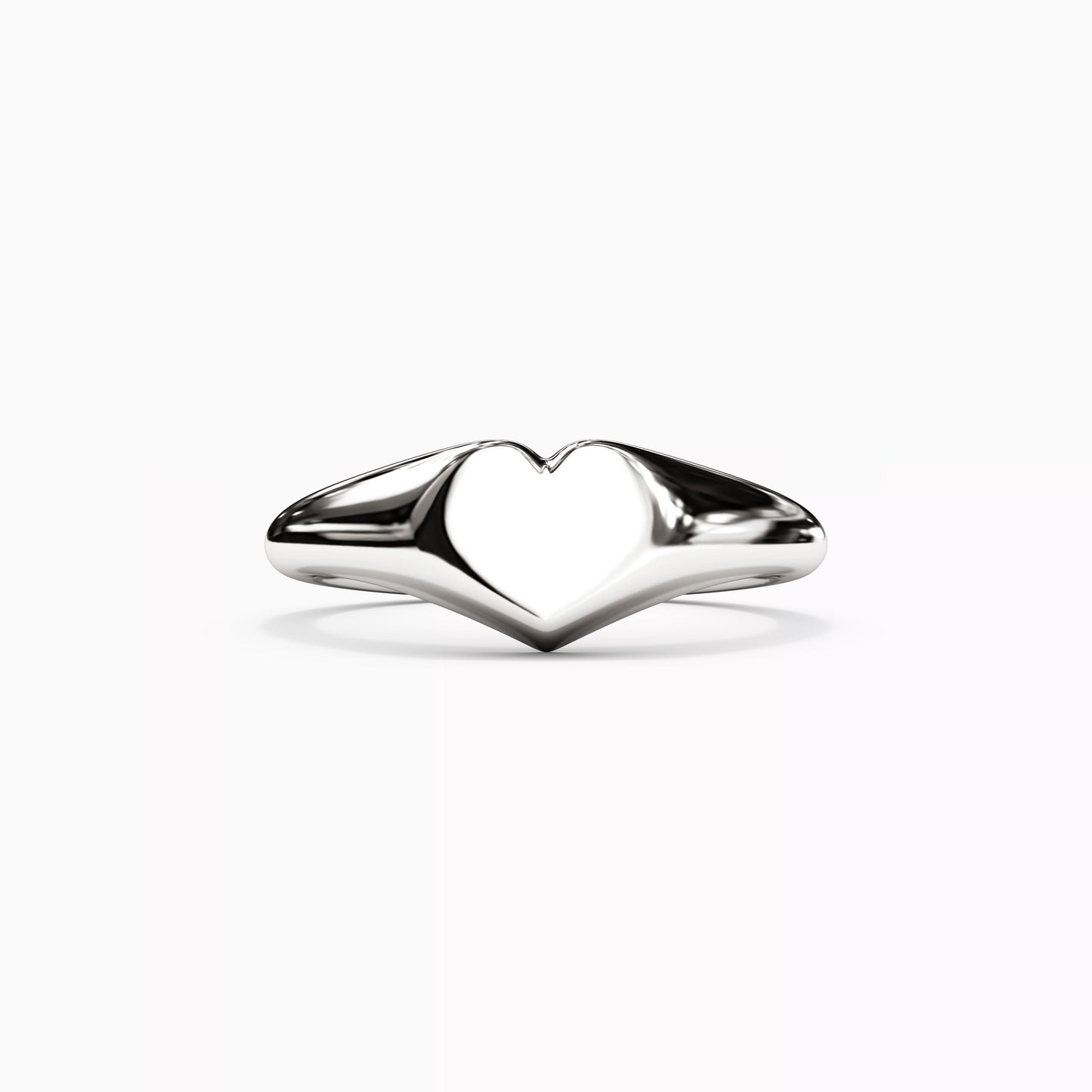 Heart Signet Ring in 14K Gold