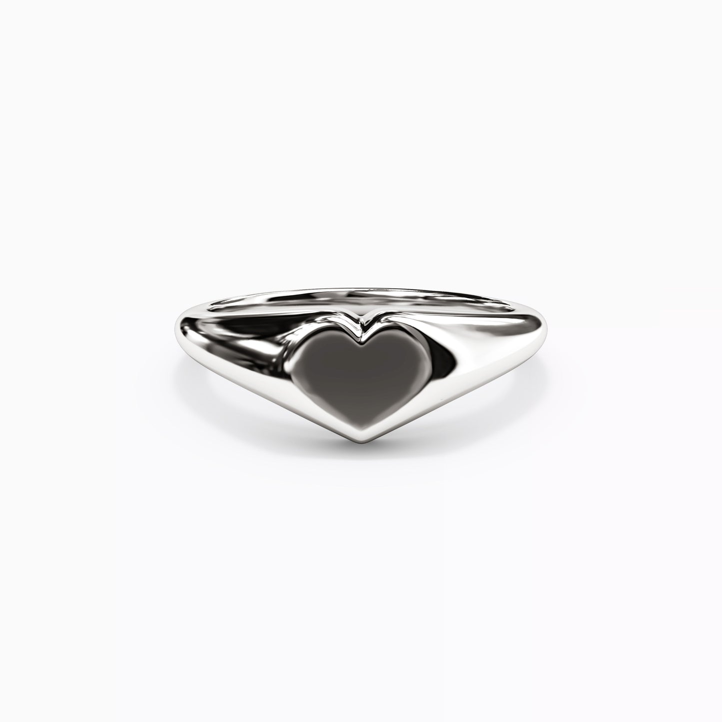 Heart Signet Ring in 14K Gold