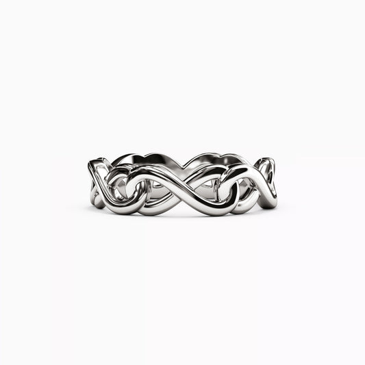 Infinity Intertwined Ring in 14K Gold